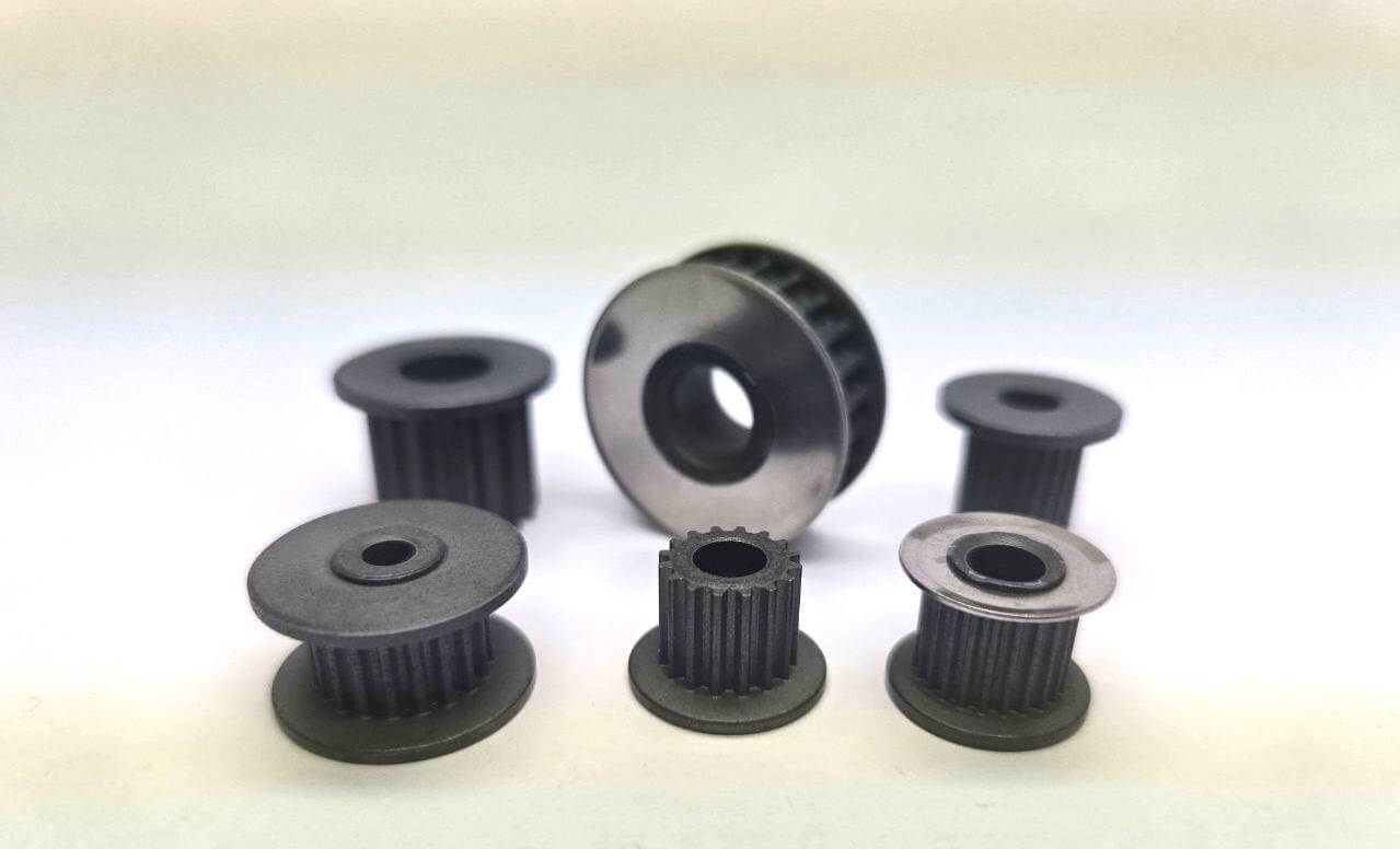 Precision sintered pulleys — powder metal timing V-belt flat belt and step pulleys supplier Singapore